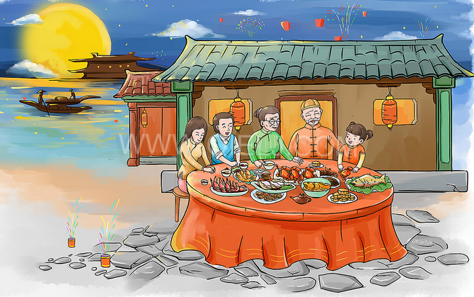 賞中秋圓月享美好時(shí)光，企鵝糧油機(jī)械祝您中秋團(tuán)圓快樂(圖2)